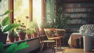 Warm Spring Day Jazz at Cozy Coffee Shop Ambience ☕ Instrumental Music for Studying, Working, Calm