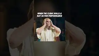 cleric rolls a NAT 20 for performance #dnd #dndmemes #dungeonsanddragons #dnd5e #DNDtiktok #TTRPG