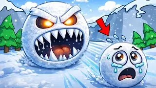 Can I Survive Snowball Eating Simulator in Roblox😨