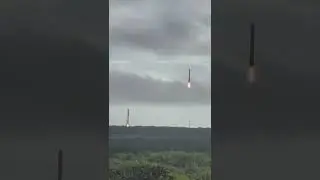 Space x double booster landing #sonicboom#spacex#launch
