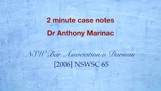 NSW Bar Association v Davison (Nature of legal practice)