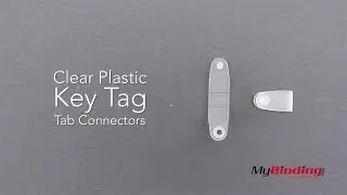 Clear Plastic Key Tag Tab Connectors - 5735-6000