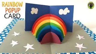 RAINBOW Stand Up POPUP Card - DIY Tutorial by Paper Folds ❤️