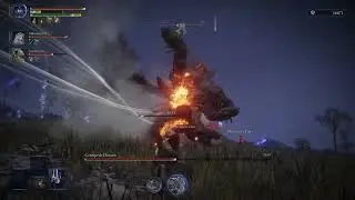 Making it rain arrows to chop down a demon | Elden Ring Nightreign 