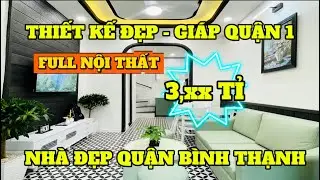 NHÀ ĐẸP QUẬN BÌNH THẠNH GIÁP QUẬN 1 , HẺM THẲNG GẦN MẶT TIỀN BỜ KÈ TRƯỜNG SA DƯỚI 4 TỈ