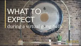 What to expect during a virtual gong bath