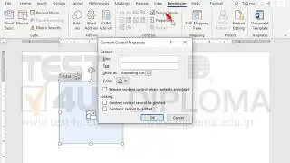 Insert an Picture Content Control with title logo and tag mylogo.