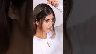 Pearls HairBand HAIRSTYLE  🥰 #shorts #ytshorts #trending #hairstyle #cute #diy  #haircare