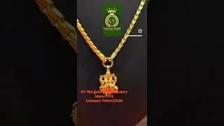 Hand made gold chain with vinayagar pendant @sv_916_jewelfactory