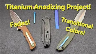 Titanium Anodizing Project Quick Update! Chameleon Colors!
