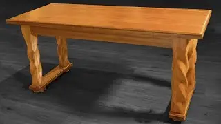 Twisting Wood to Make a Spiral Leg Table: Guess How We Did It?