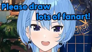 Suisei can't stop admiring herself with her new hair and wants to win over female fans【Hololive】