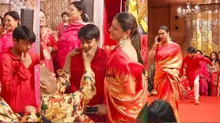 #Kajol Son Yug Devgn's Gullibaly CUTE Moments From This Years Durga Saptami Pujaa