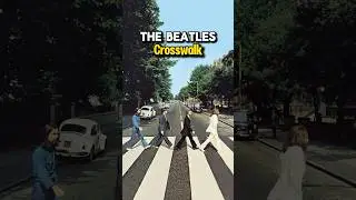 The Beatles crosswalk in Abbey Road, London 🇬🇧🚶&zwj;♂️&zwj;➡️#london #uk #beatles #funfacts #travel