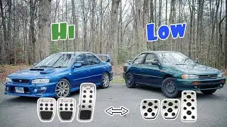 STI Pedals On The Sedan & WRX Pedals On The Coupe!! GC8 Hi-Low Series!!