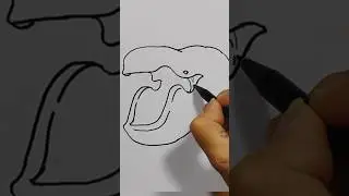 Review - How to Draw Bahamut Fish #shorts #drawing #seamonsters #drawingtutorial #art