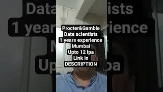🧠 Procter & Gamble Hiring Data Scientists | Python, Azure, Power BI Jobs India