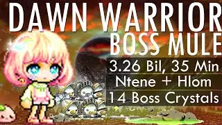 Maplestory Dawn Warrior Boss Mule 3.26 BIL in 35 Minutes Post 14 Boss Crystals Weekly & Price Change