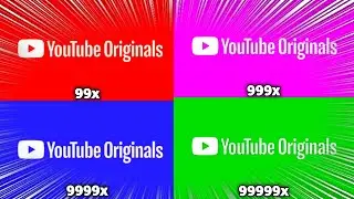 YouTube Originals Falling Words Ident at 999999x Speed Klasky Csupo Effects!