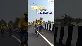 CISF riders pedalling towards God's Own Country! #cisfcoastalcyclothon