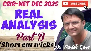 Real Analysis | CSIR NET Dec 2025 | Fully Short Cut Tricks