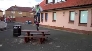 Crank flip on trials bike