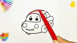 Easy Car Drawing for Kids | Step-by-Step Drawing Tutorial
