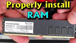 How to install Ram in a desktop PC Patriot Signature DDR4 8GB 3200 MHz 288 Pin