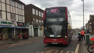 Full Route Visual 427 Acton, High Street - Uxbridge GW2554 (YX17NVA) (Diversion) via Greenford