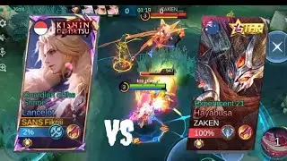 HARD GAME!! LANCELOT VS PRO HAYABUSA SOLO CARRY -MOBILE LEGENDS 