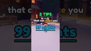 3 PRO TIPS 😉 #roblox #99nights  #99nightintheforest