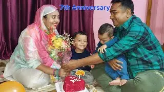 It's papa mummy's 7th wedding anniversary #youtubevideos #anniversary