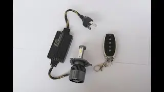 LIU HJG Remote H4 LED Headlight Bulb &ndash;Dual Color White/Yellow/Warm White | Hi/Lo Beam + Flasher Mode