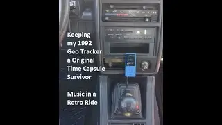 Geo Tracker time capsule survivor | keeping the stereo OEM MP3 player music in a Retro classic ride
