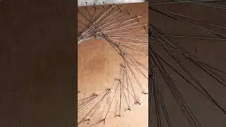 Webbing with Threads #threadcraft #threading #threadart#diycrafts #nailingandwoodcraft