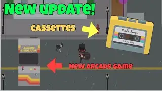 Playing the new arcade game update (VR and cassettes) in Sneaky Sasquatch