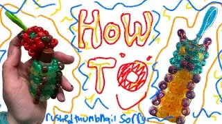 How to make Kandi caterpillar chapstick holders!!! :3 (an almost maybe beginner friendly guide)