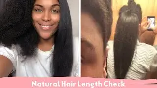 Natural Hair Length Check | Mid Back to Waist length