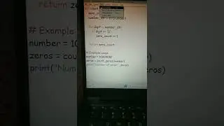 Count  zeros in a number using  loop in python 