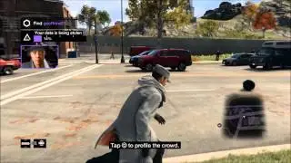 Watch Dogs Online Hacking #9 - Great chase on foot PS4 HD