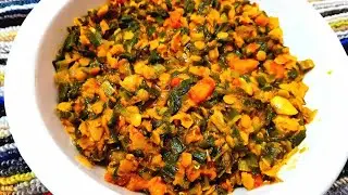 Spring Onion Sabzi-Hare Pyaz aur Masur Dal ki Sabzi-Spring Onion with Masoor Dal-Spring onion recipe