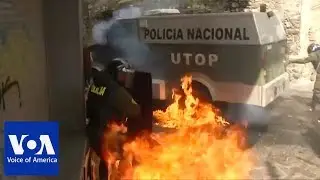 Violent Clash Between Police and Students in Bolivia