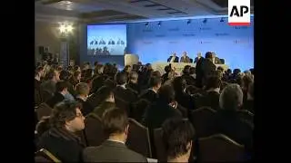 French steel company Arcelor gives presser on Mittal's bid for merger