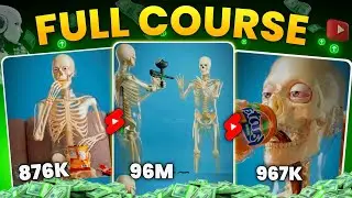 How To Make Skeleton Educational Shorts |Make VIRAL Skeleton video With AI|ai se video kaise banaye