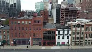 Drone footage 7 (down Fort Pitt Blvd) with music