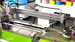 Automatic paper cup lid making machine with lid packing machine online FeeNoT 145 Sweden