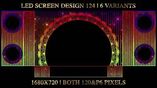 301. Led Screen Design 124 | 1920x720 | Led Mapping | By Musicom | Premium @VjAvesh