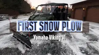 First Snow Plow with the Yamaha Viking VI!