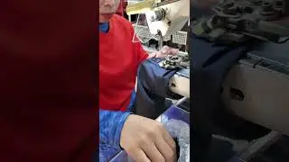 processing put button for jacket by stitching machine #tricksawing