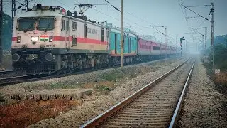 [ 5 In1] 🔥Gaya LTT Weekly+Azad Hind | Dangerous WAP7+LHB Flat 120km/H SPRINT | SECR RAILWAYS🔥